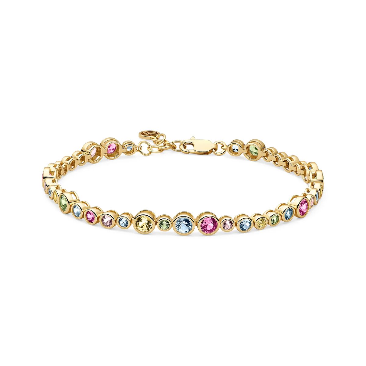Armband mit bunten Schmucksteinen