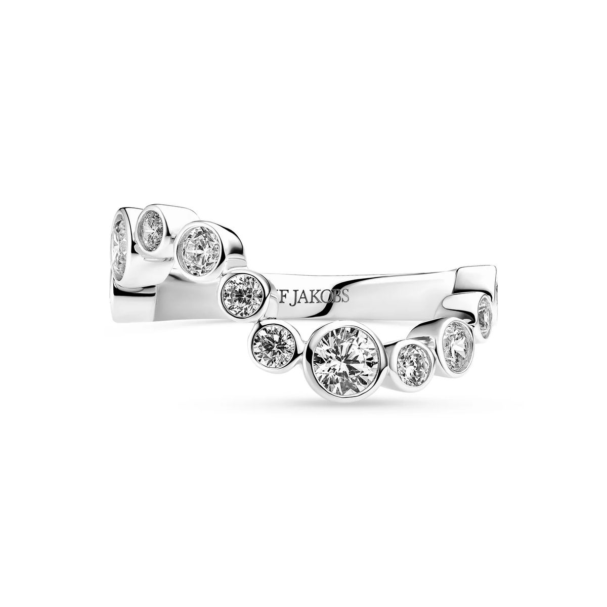Sardinien Wave Ring mit Zargenfassung