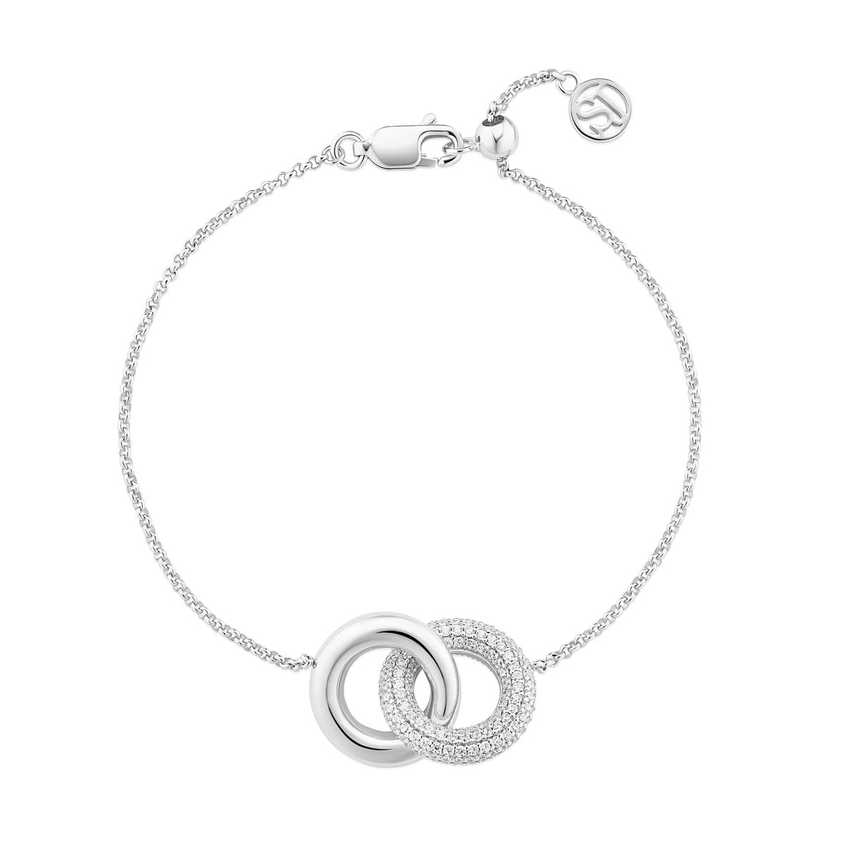 Armband mit verschlungenen Kreisen