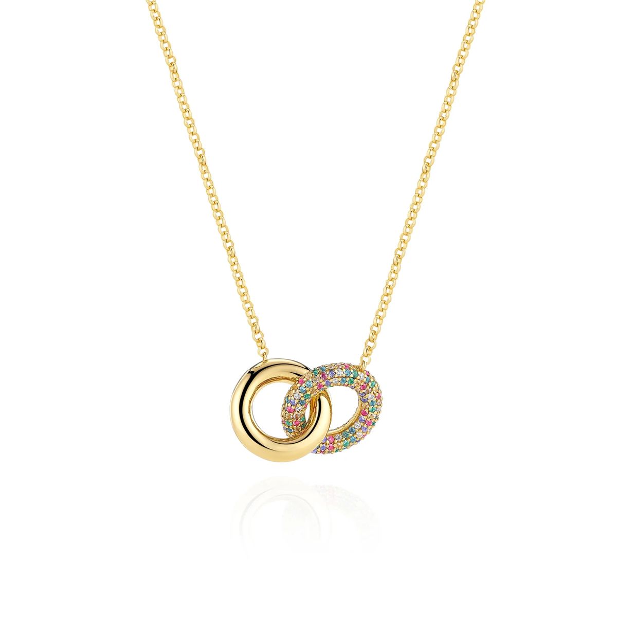 Carrara Due Halskette mit Ringen