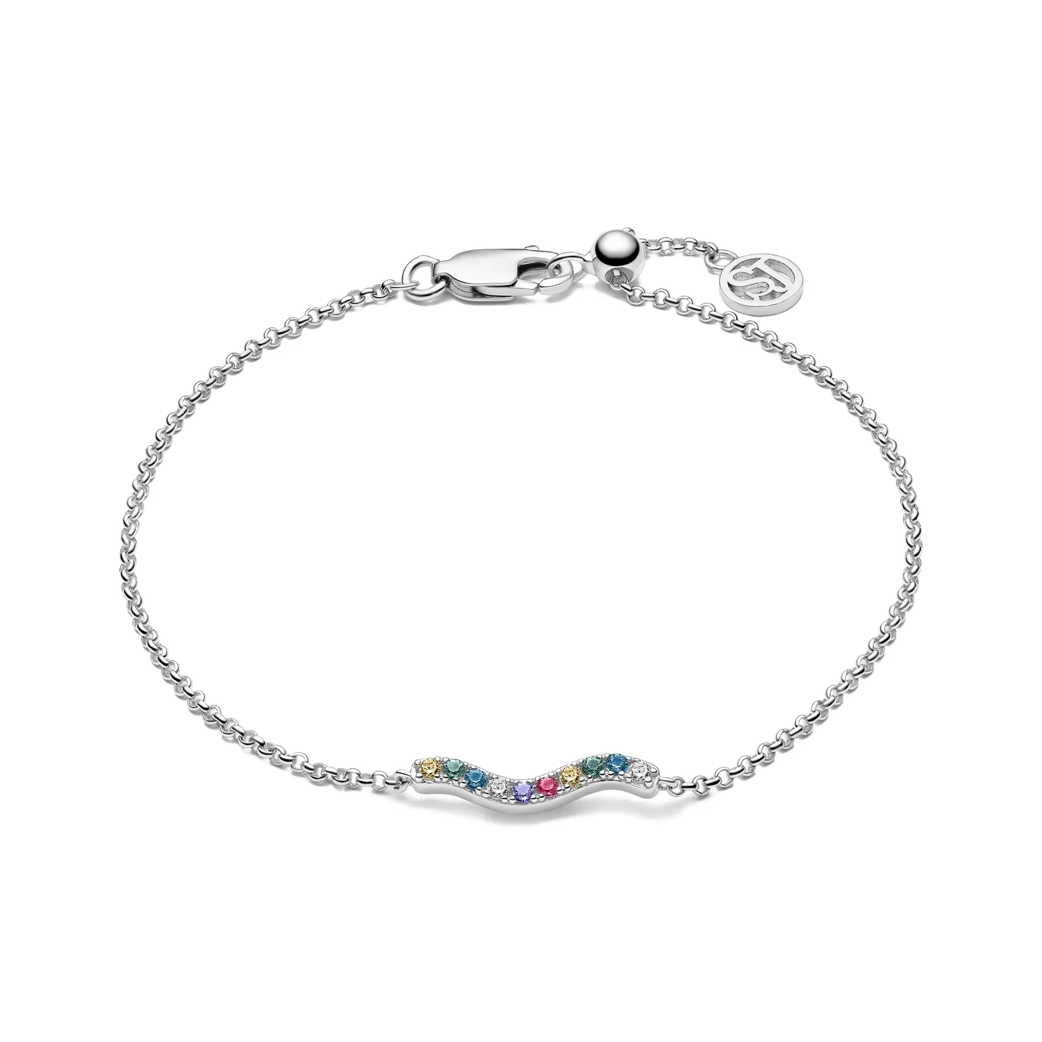 Ellera Waves Armband mit bunten Steinen