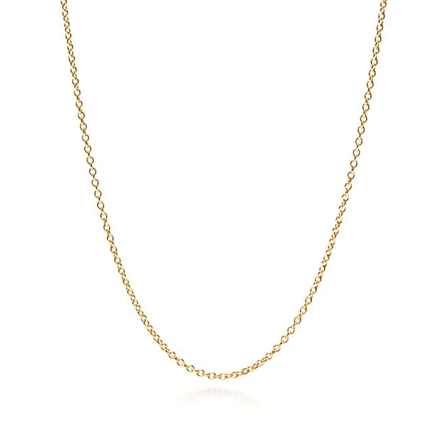 Klassische feine Ankerkette in Gold