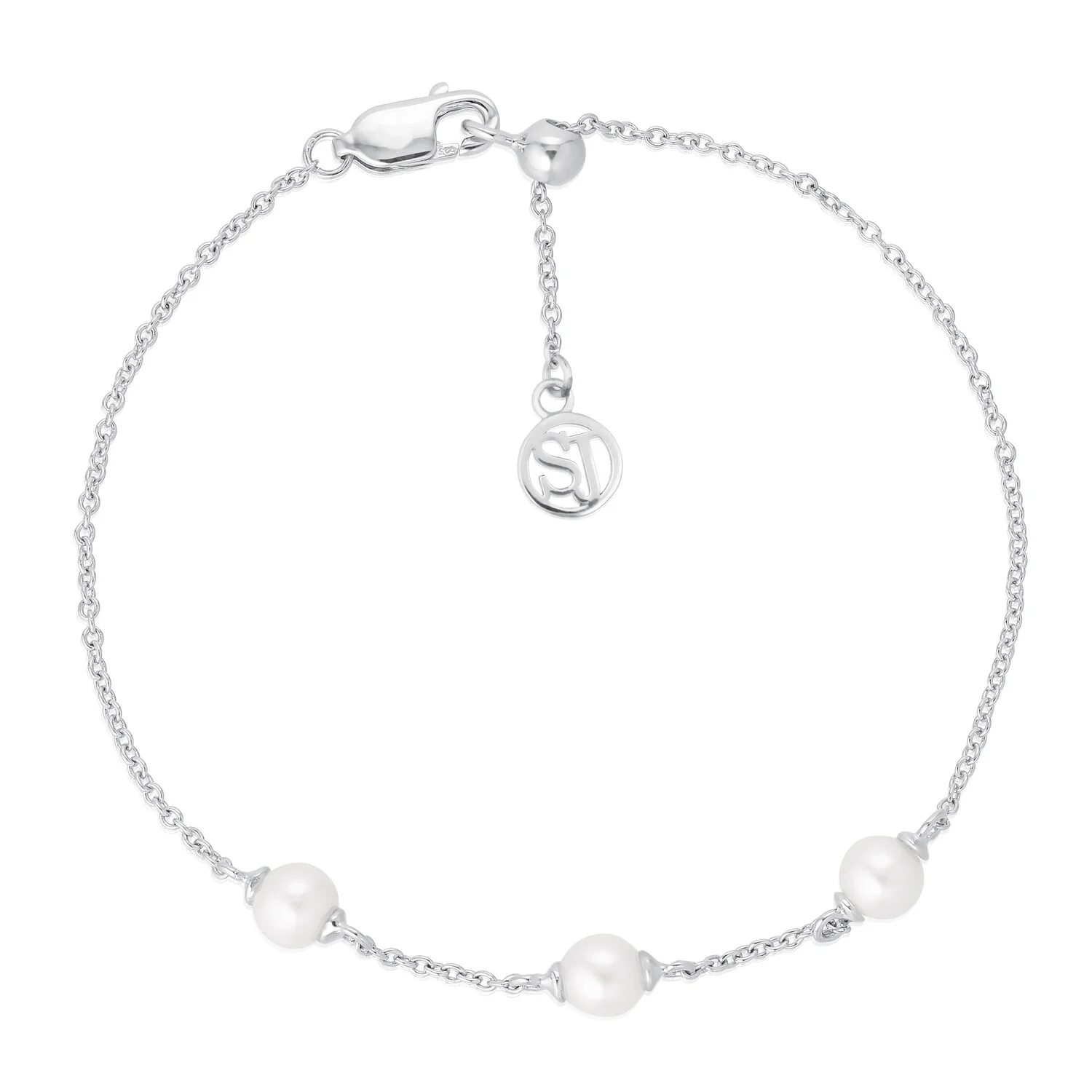 Minimalistisches Armband mit drei Perlen