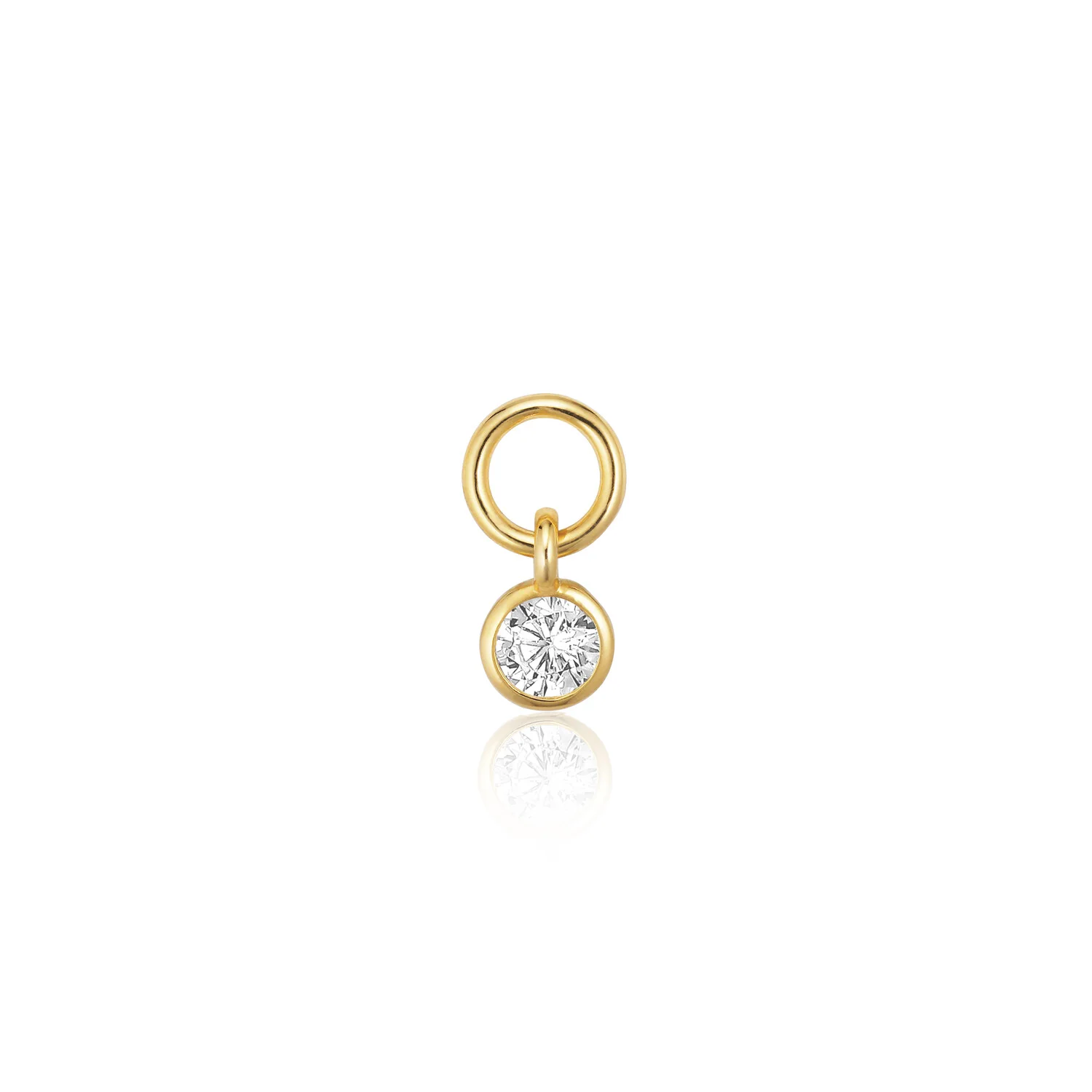 Eleganter Charm mit Zargenfassung