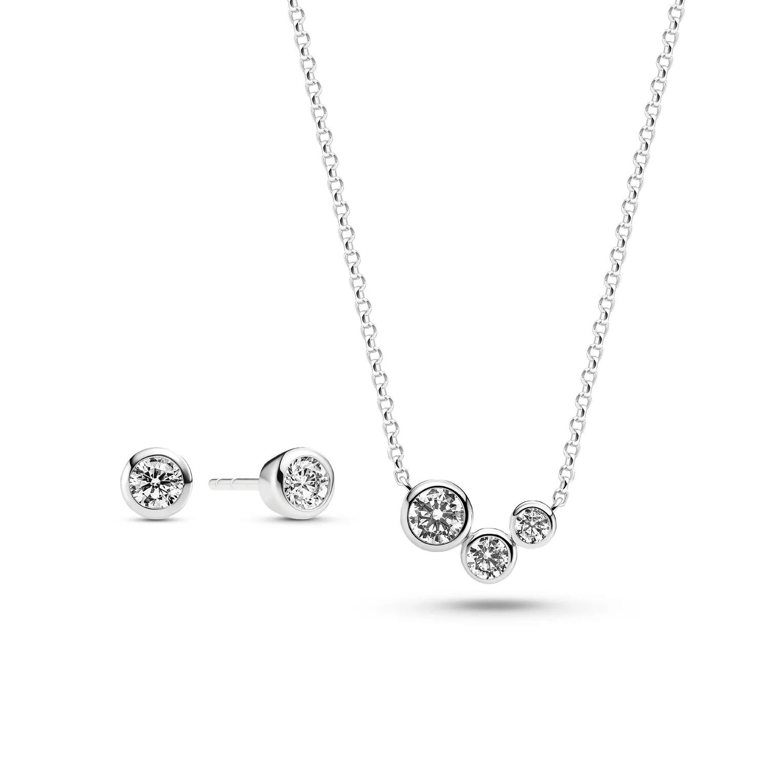 Set aus Halskette und Ohrringen