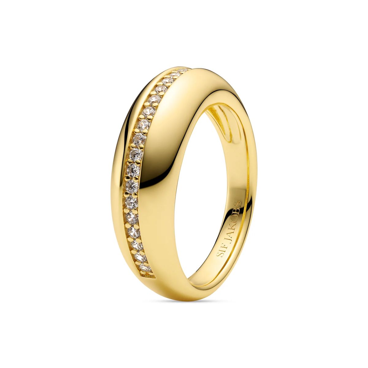 Palermo Dome-Ring mit Zirkonia