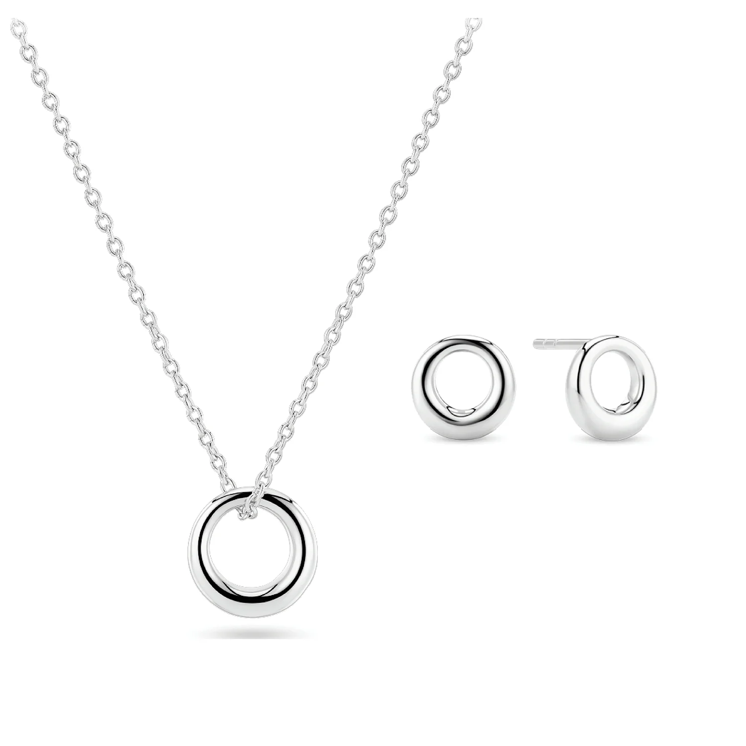 Minimalistisches Schmuckset mit Kreisen