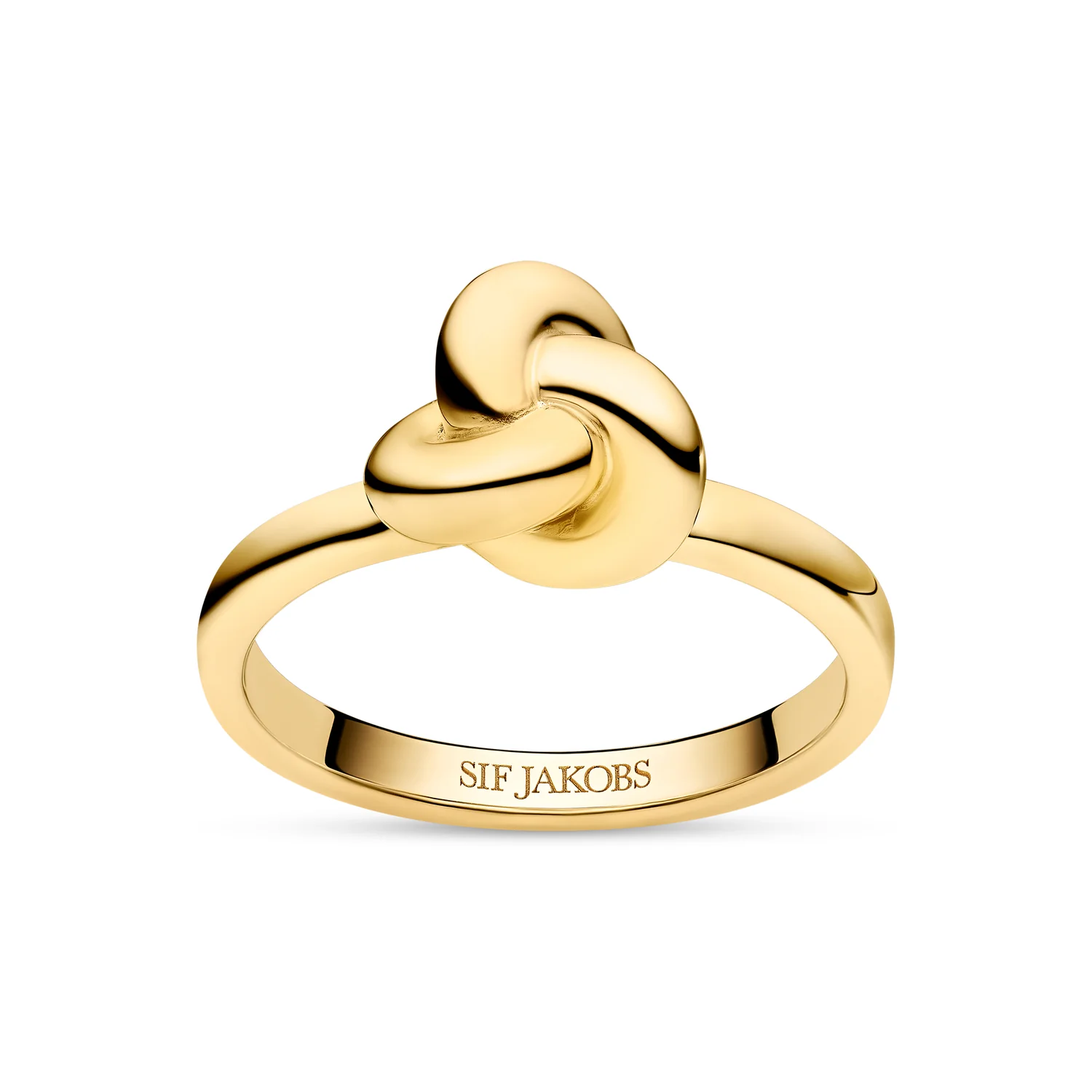Skulpturaler Bandring mit Knoten
