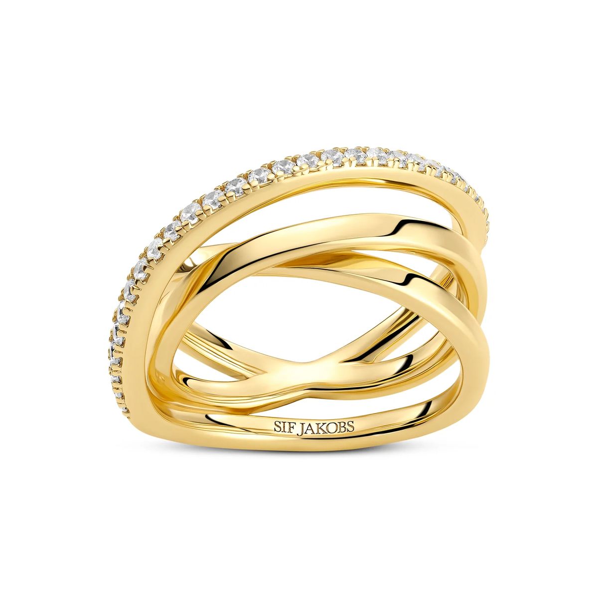 Eleganter Verschlungener Spiralring