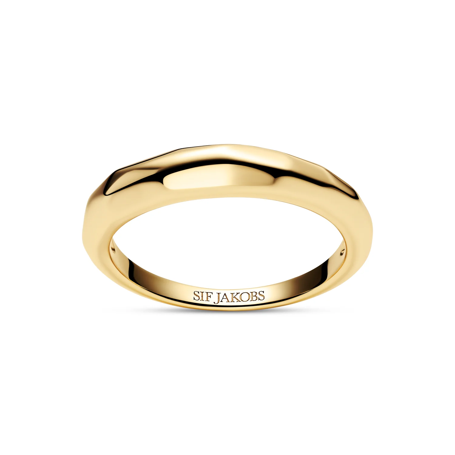 Skulpturaler polierter Roccia-Ring