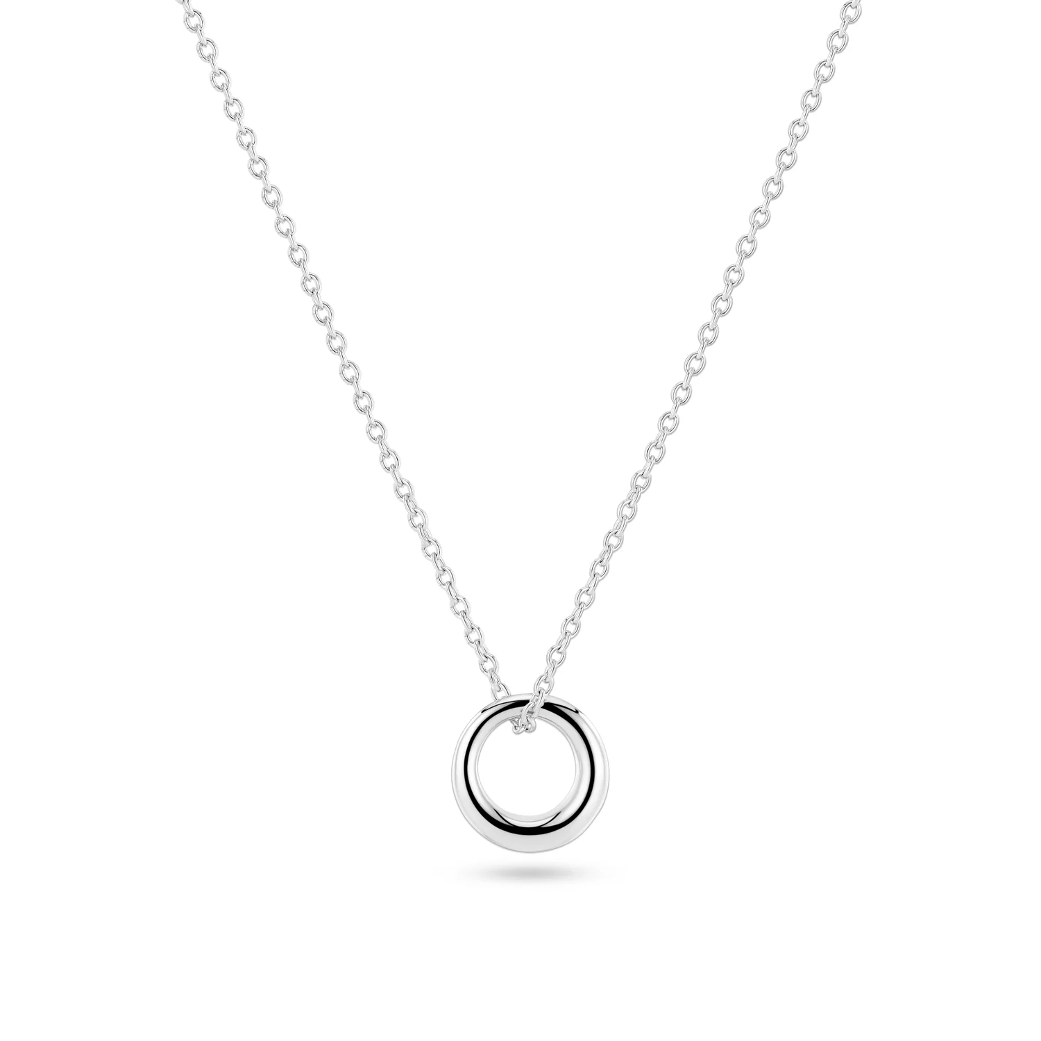 Halskette mit rundem Ringanhänger