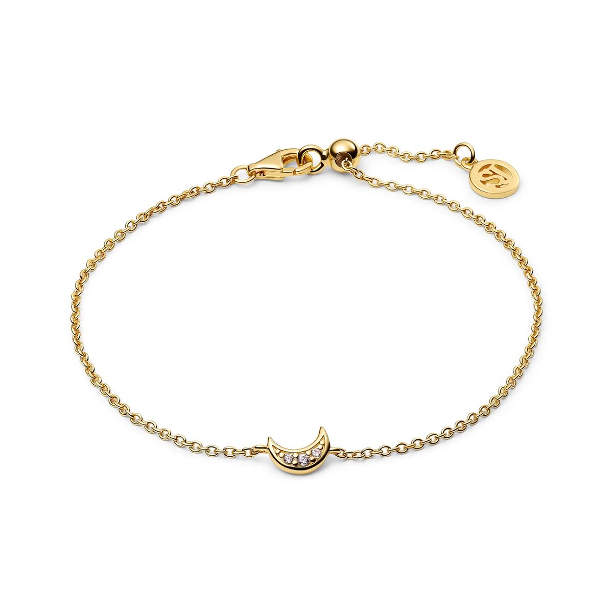 Zartes Armband mit Mondsichel-Anhänger