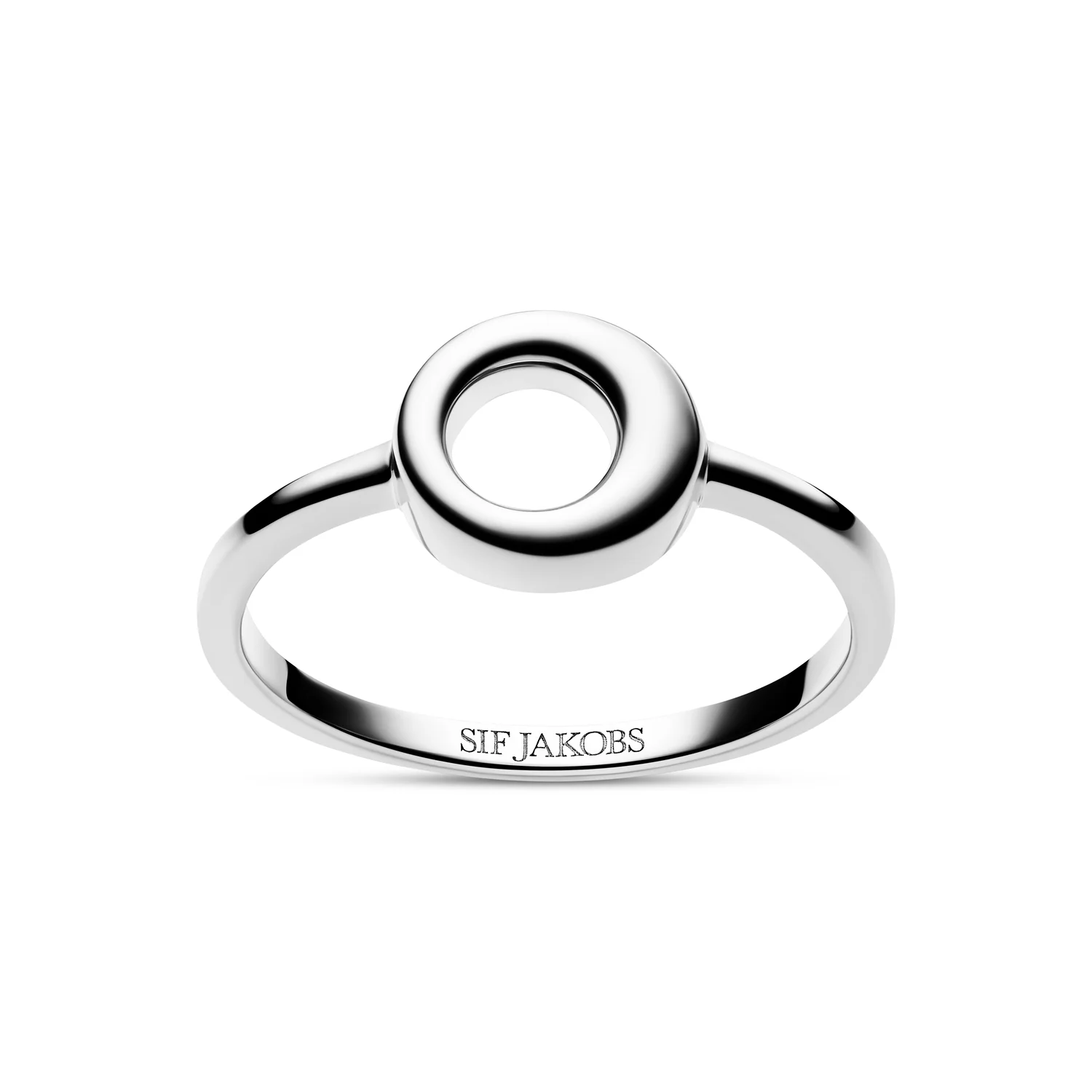 Geometrischer Selene Ring mit offenem Kreis