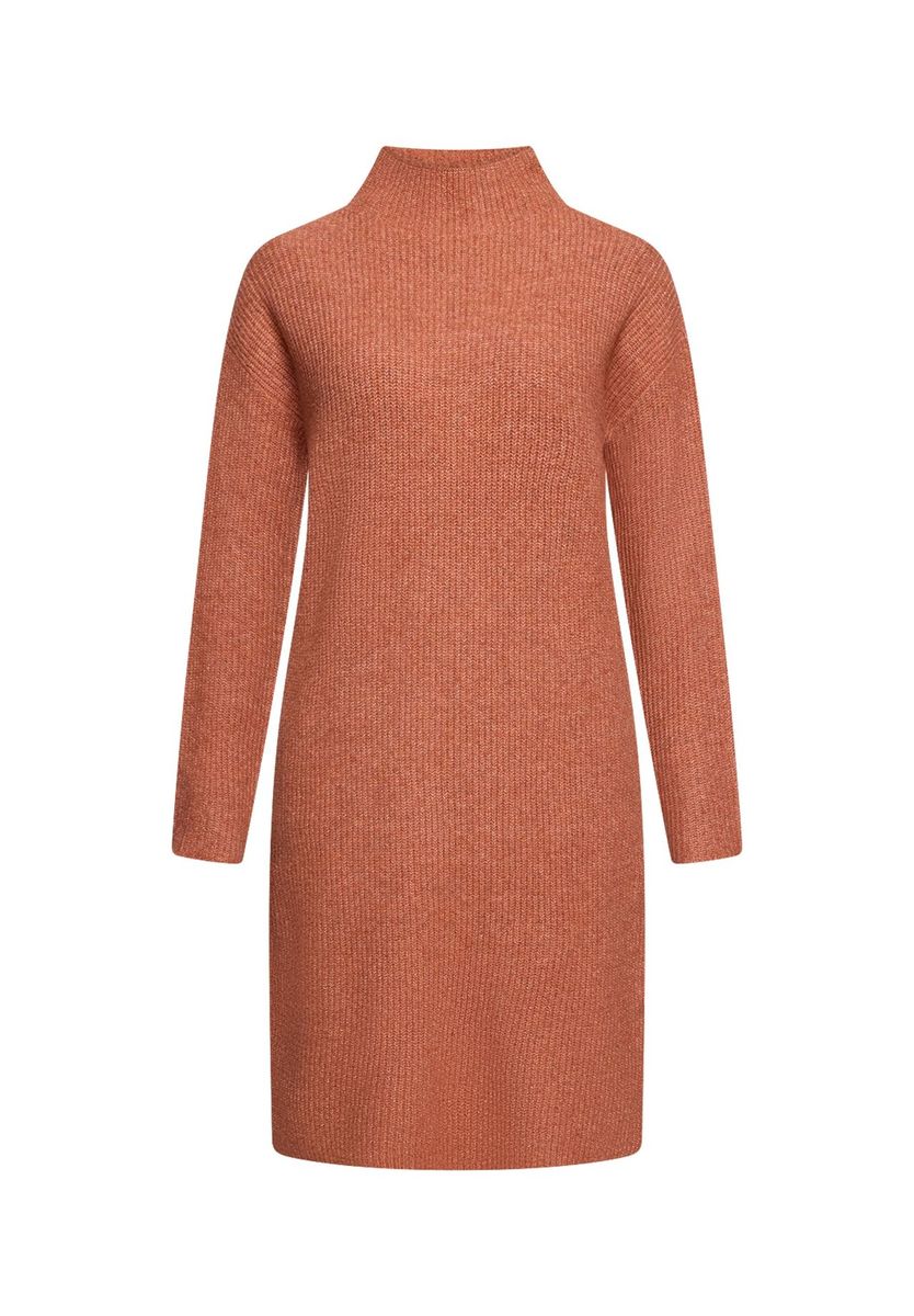 Lässiges Strickkleid mit Stehkragen