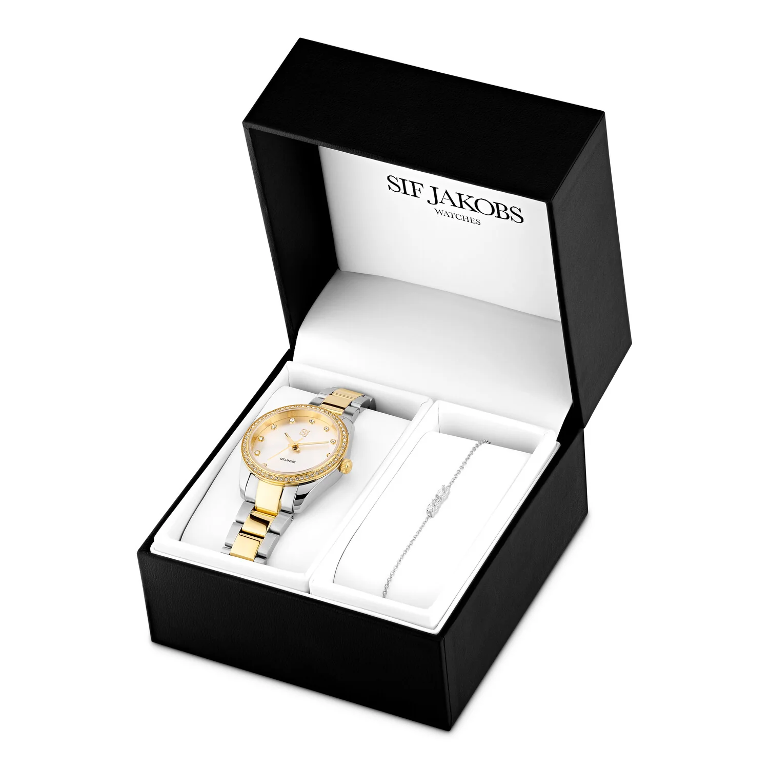 Bi-Color Uhren- und Armband-Set