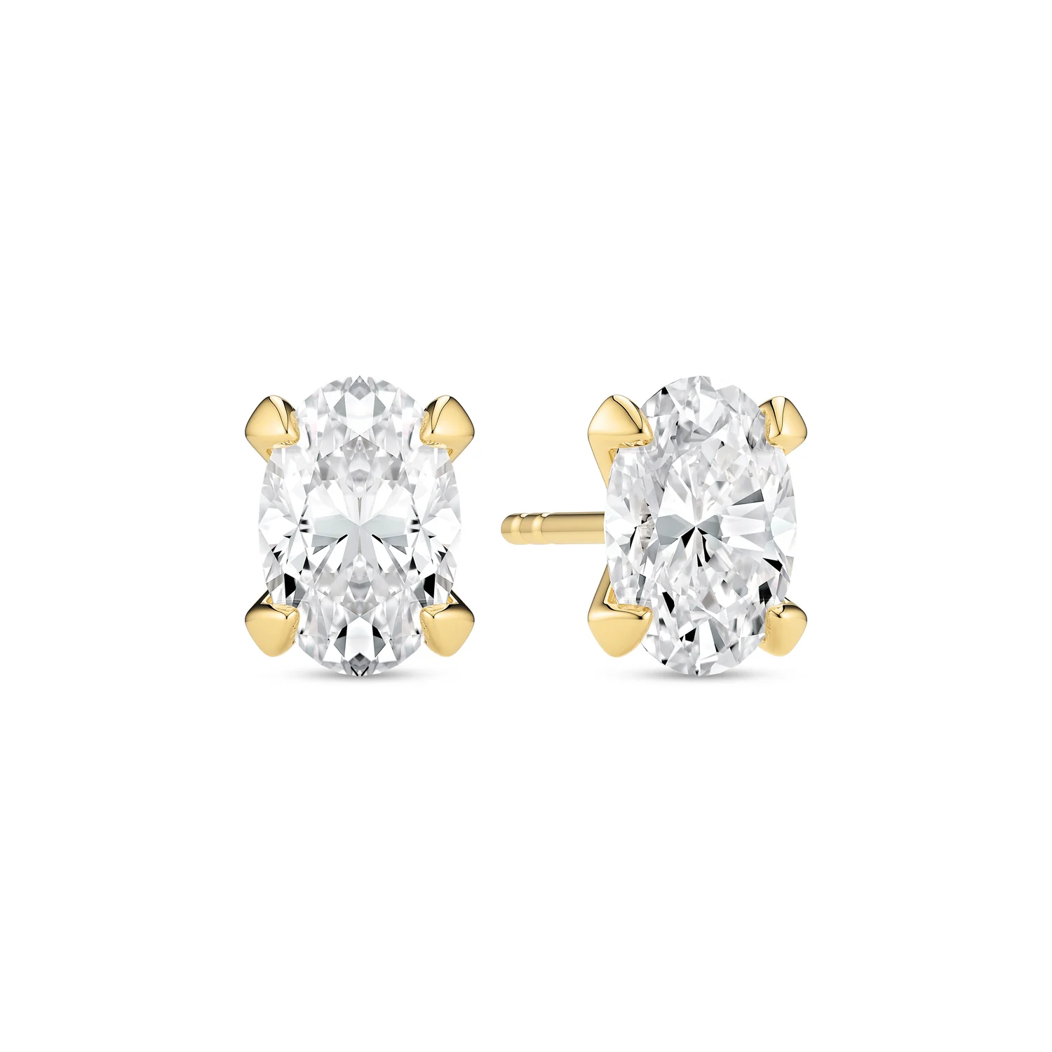 Grace Ovale Solitaire Ohrstecker