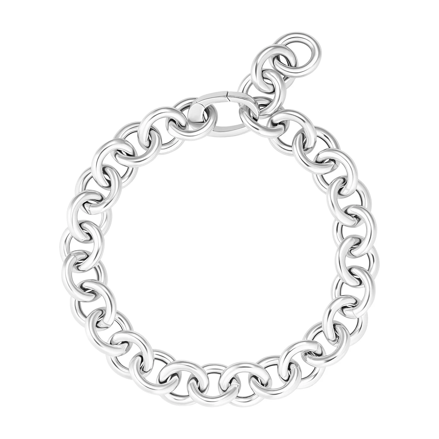 Massives Poliertes Gliederketten Armband