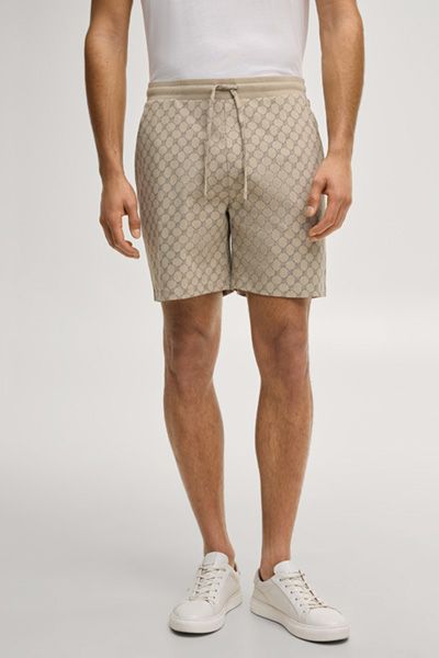Gemusterte Jersey-Lounge-Shorts aus Baumwolle