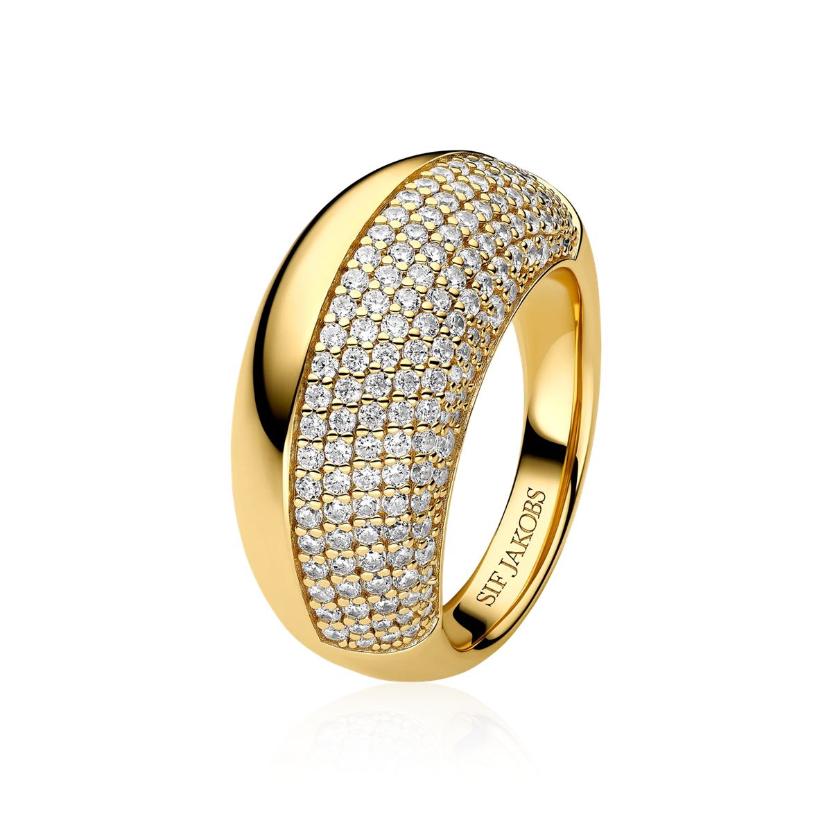 Eleganter Fasano Ring mit Pavé-Besatz