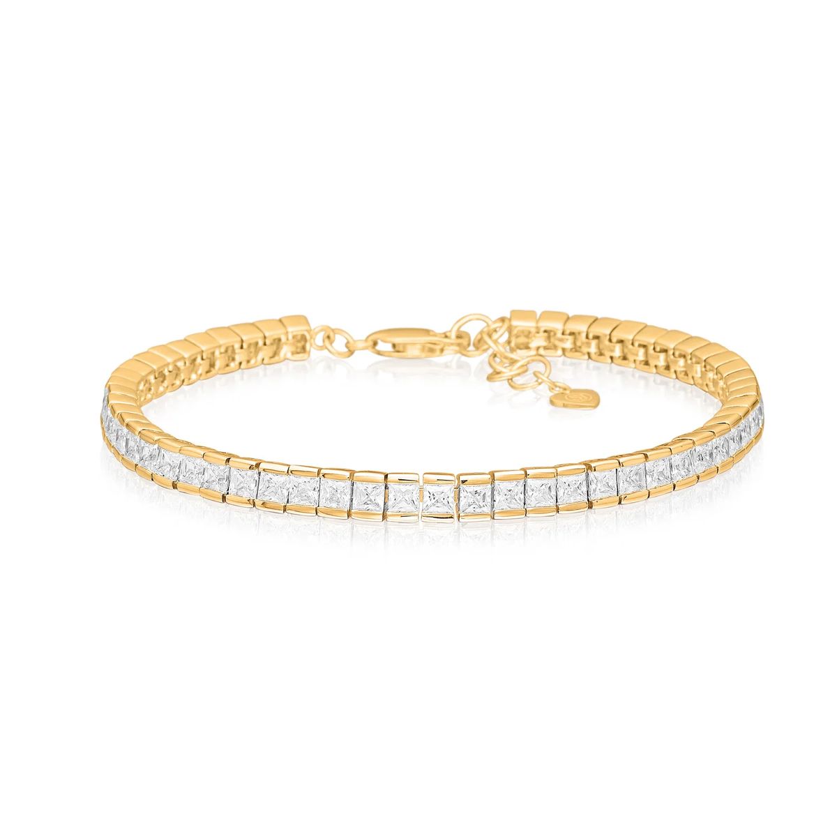 Elegantes Armband mit Prinzess-Schliff