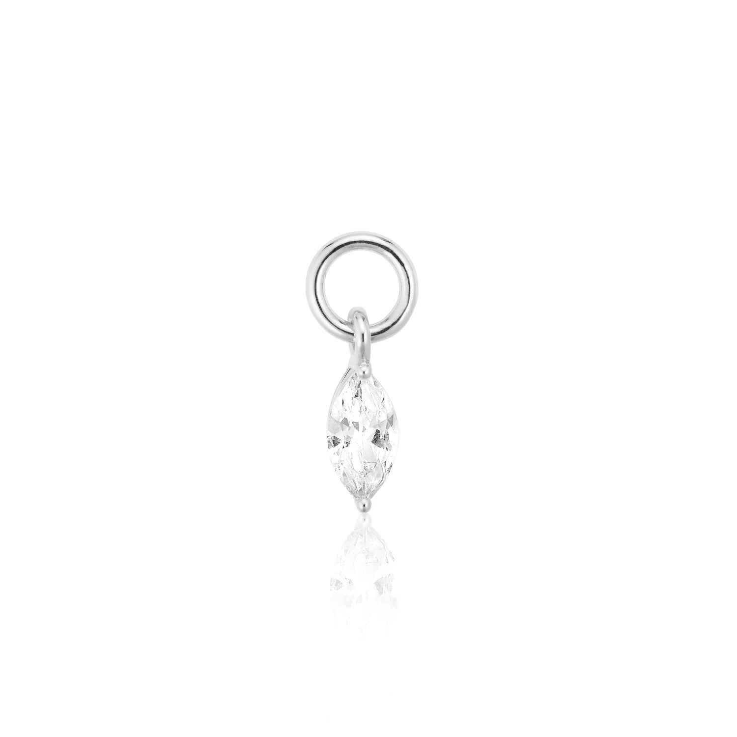 Hoop-Anhänger mit Marquise-Schliff Stein