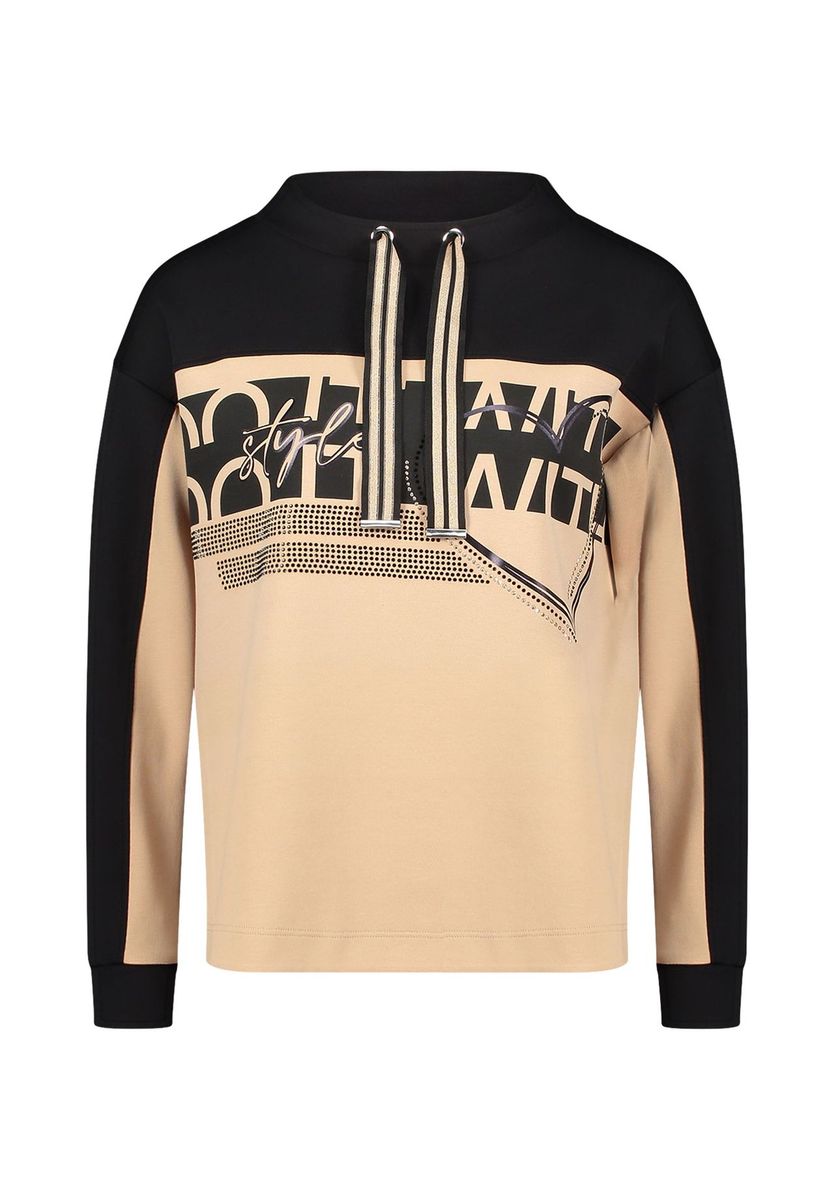 Colorblock Lässiges Pullover Sweatshirt