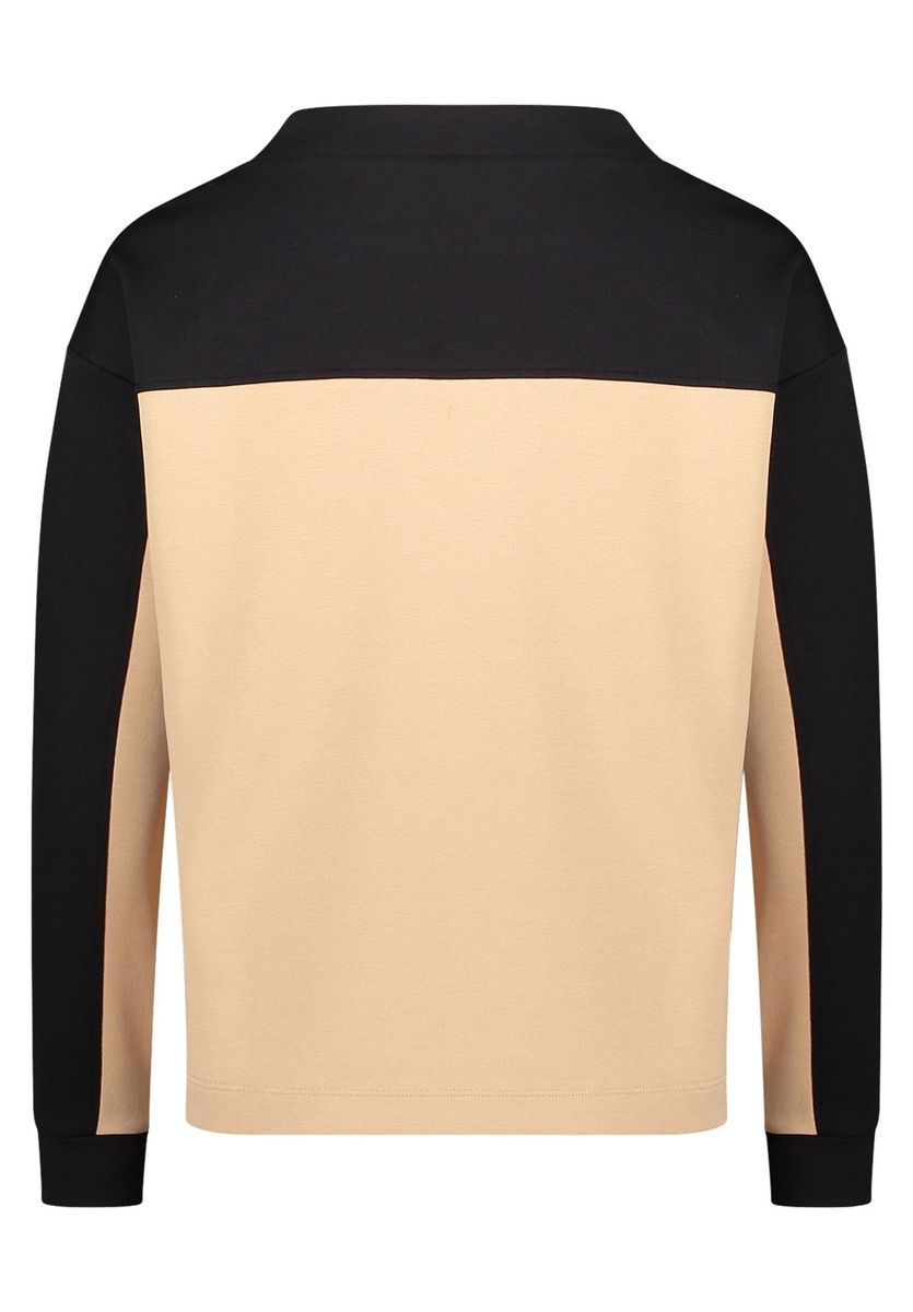 Colorblock Lässiges Pullover Sweatshirt