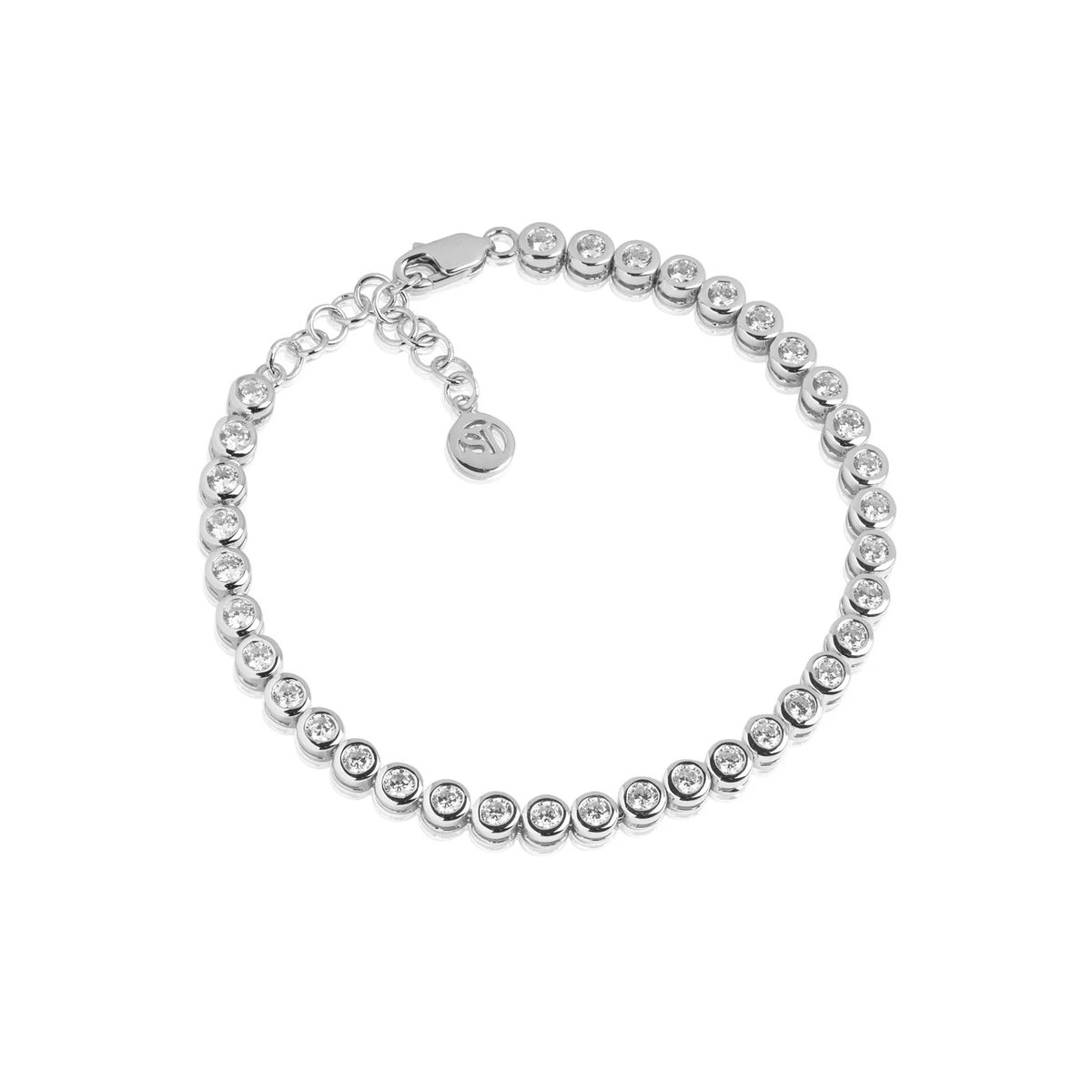 Zargengefasstes Tennis-Armband