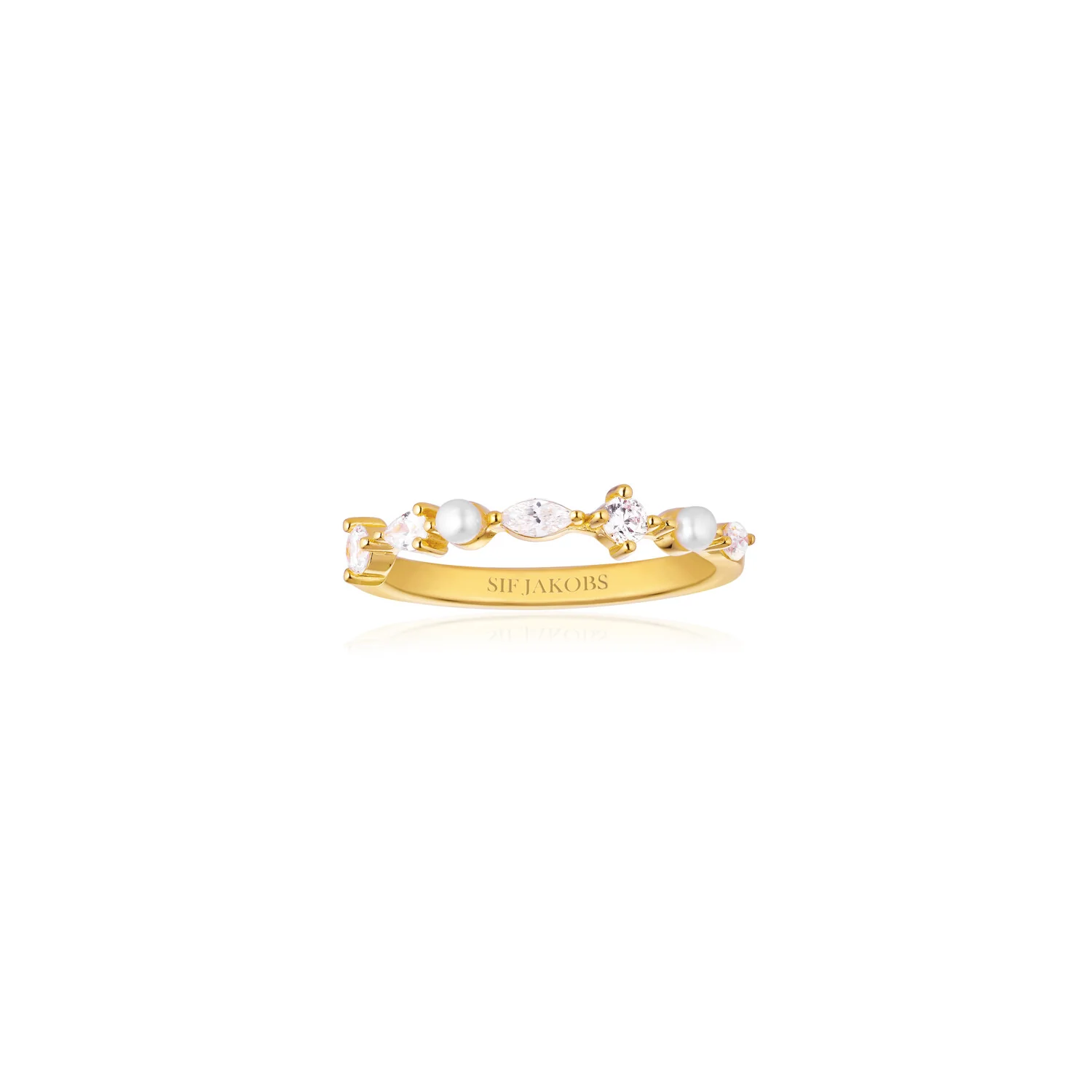 Adria Ring mit Perlen und Steinen