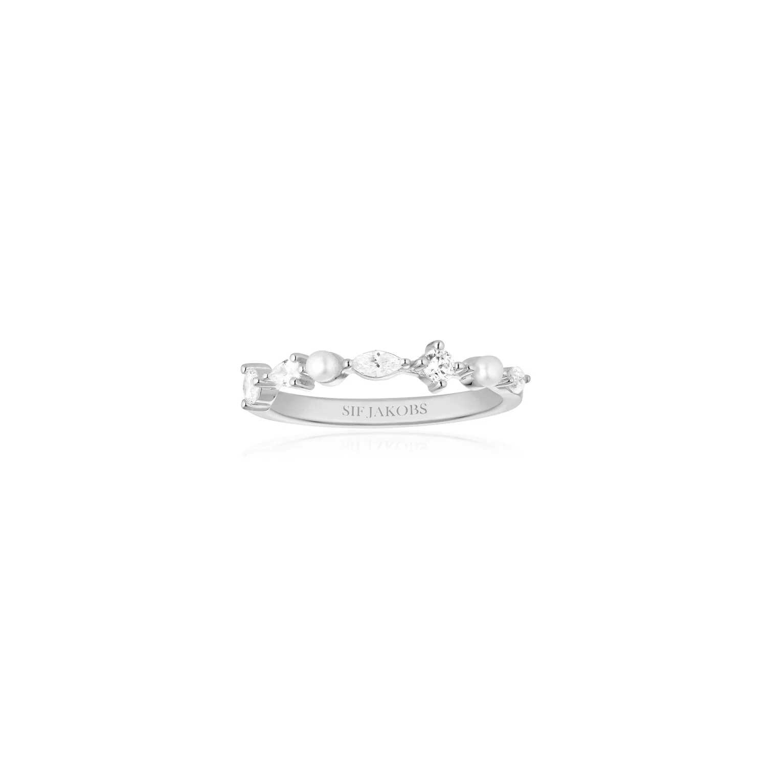 Adria Ring mit Steinen und Perlen