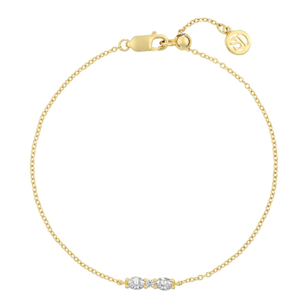 Ellera Ovale Stein-Gliederkettenarmband
