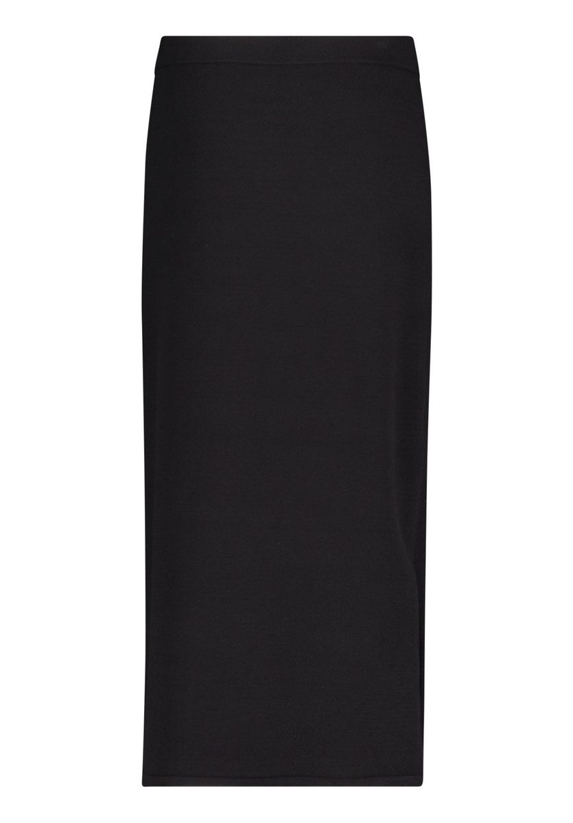 Eleganter gestrickter Maxirock mit Schlitzen