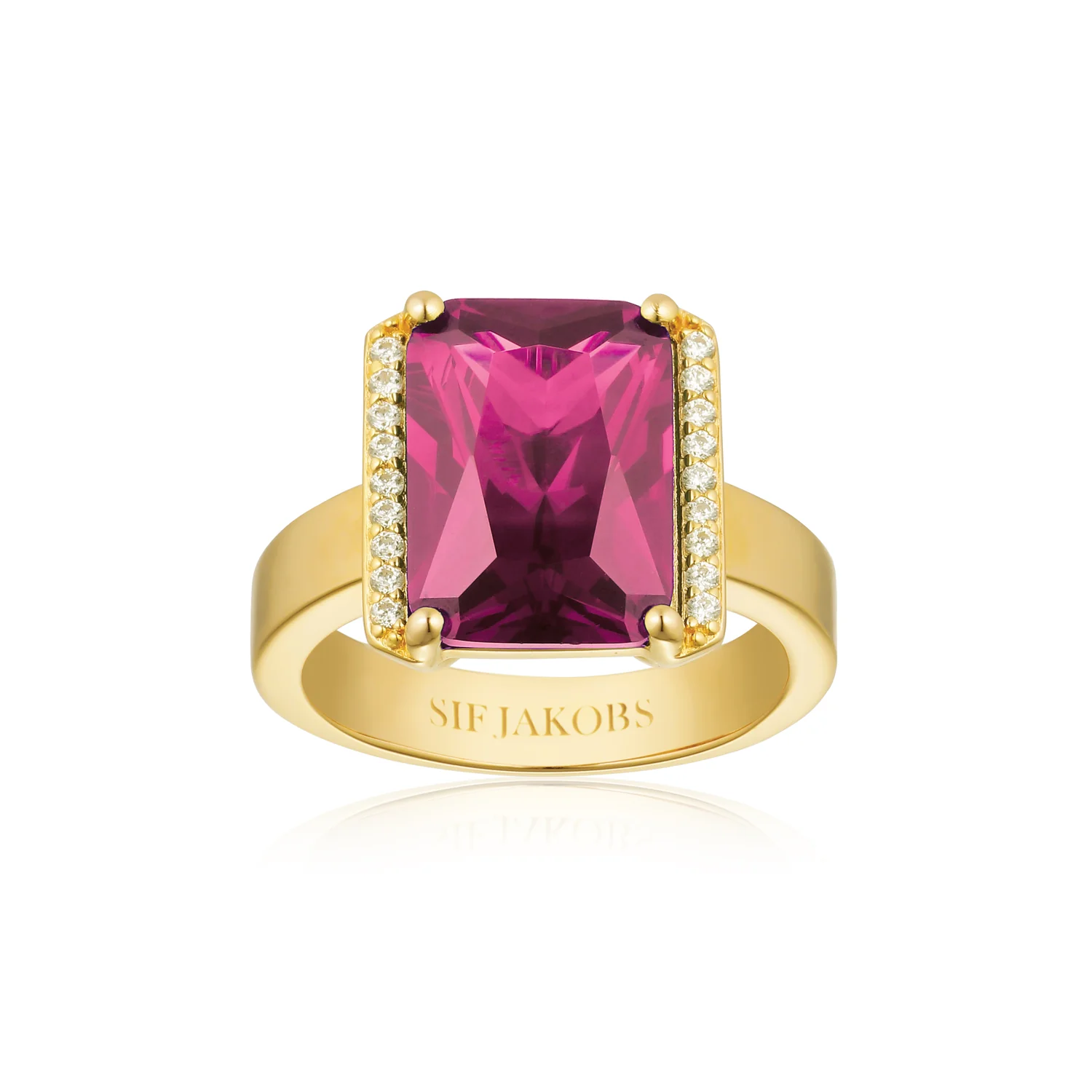 Markanter Ring mit Smaragdschliff