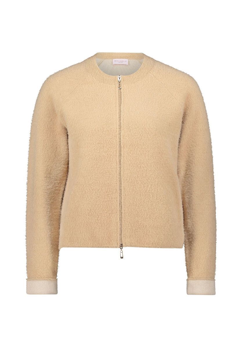 Moderne Strickjacke mit Reißverschluss