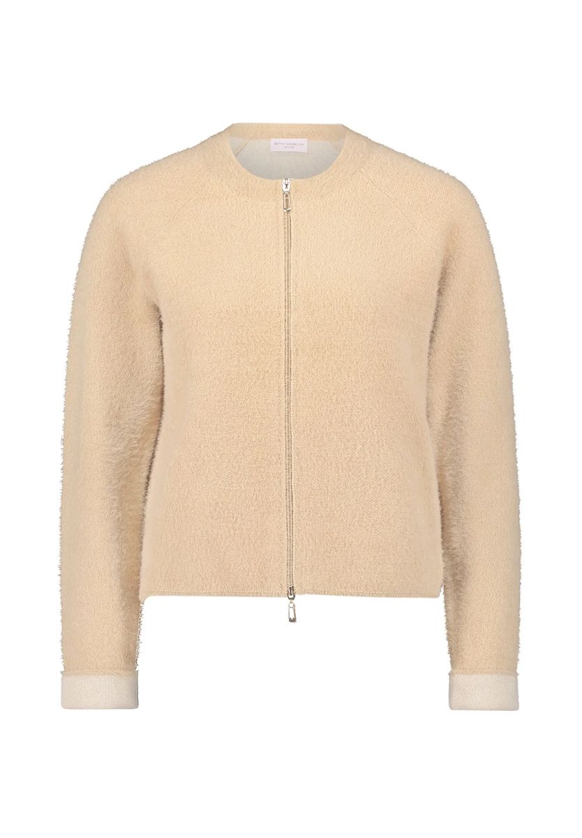 Moderne Strickjacke mit Reißverschluss