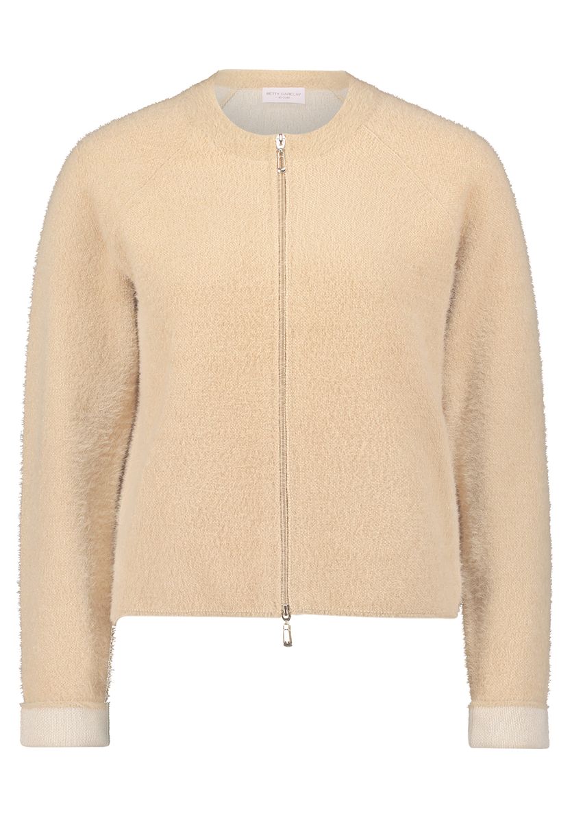 Moderne Strickjacke mit Reißverschluss