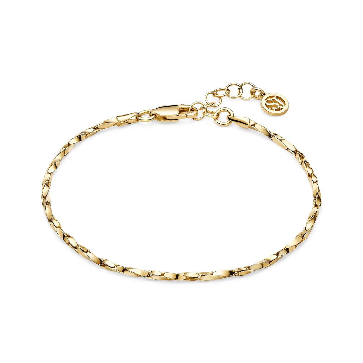 Filigranes Gliederketten-Armband in Kordeloptik