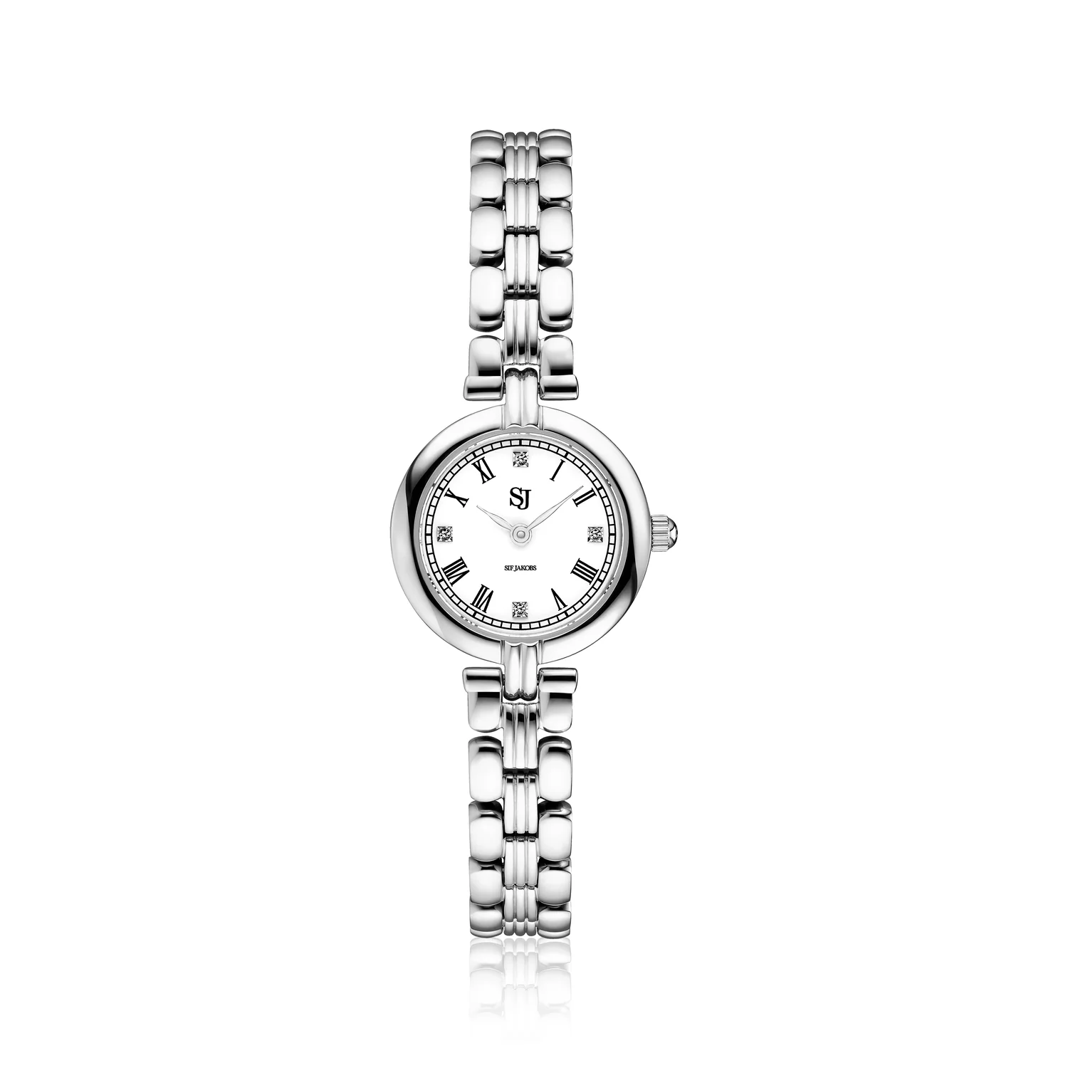 Elegante Armbanduhr mit Kristallbesatz
