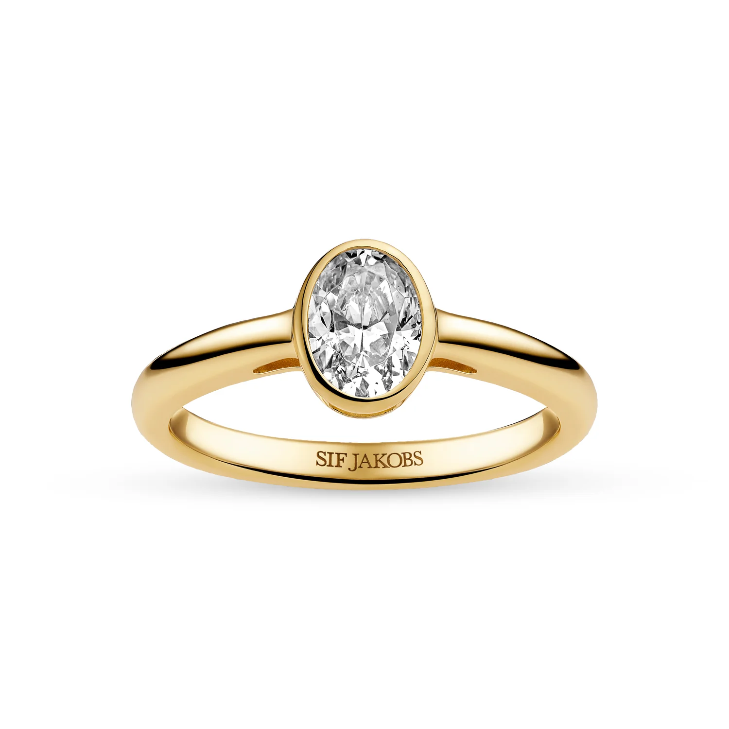 Ring mit ovalem Stein