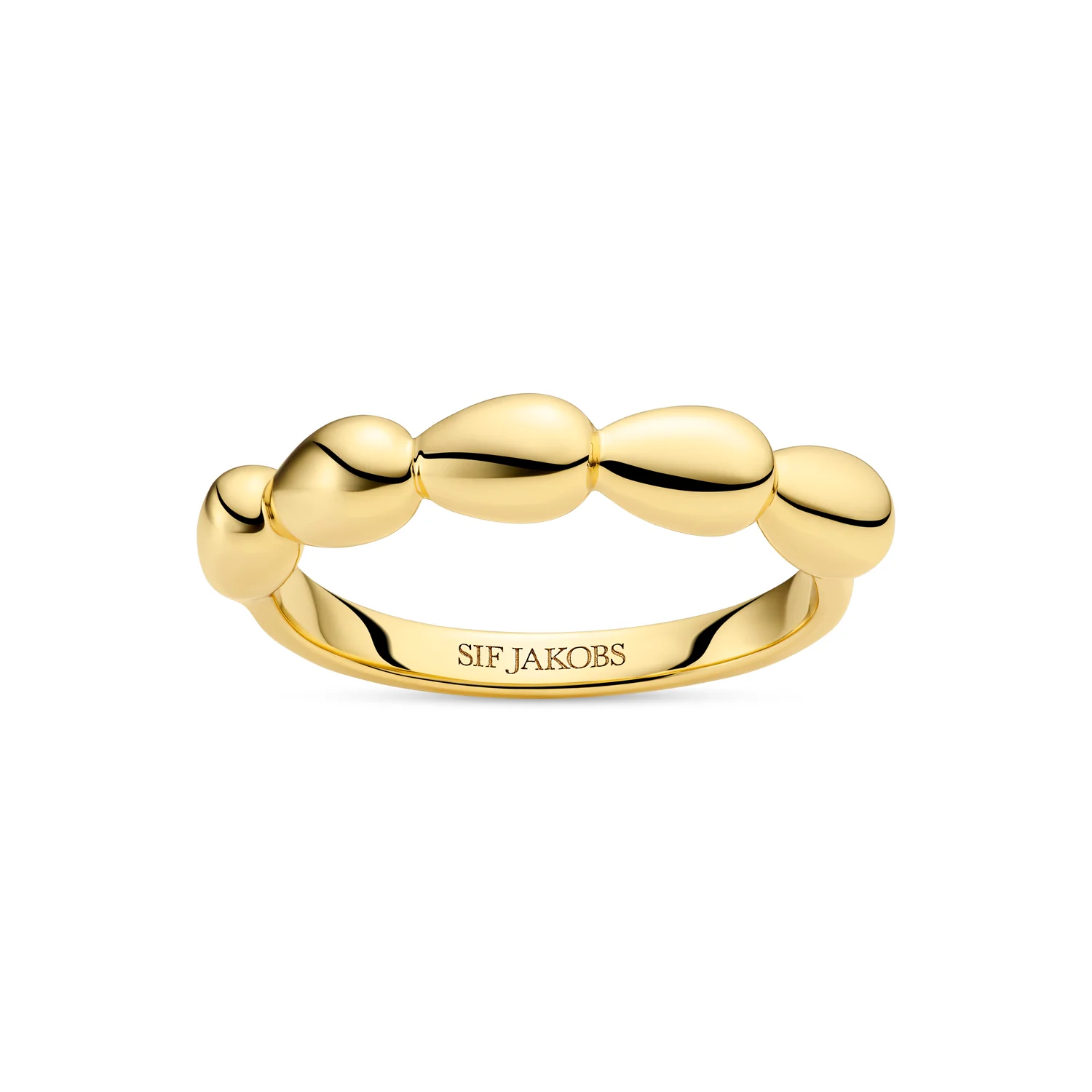 Ring mit organischem Kieselmotiv
