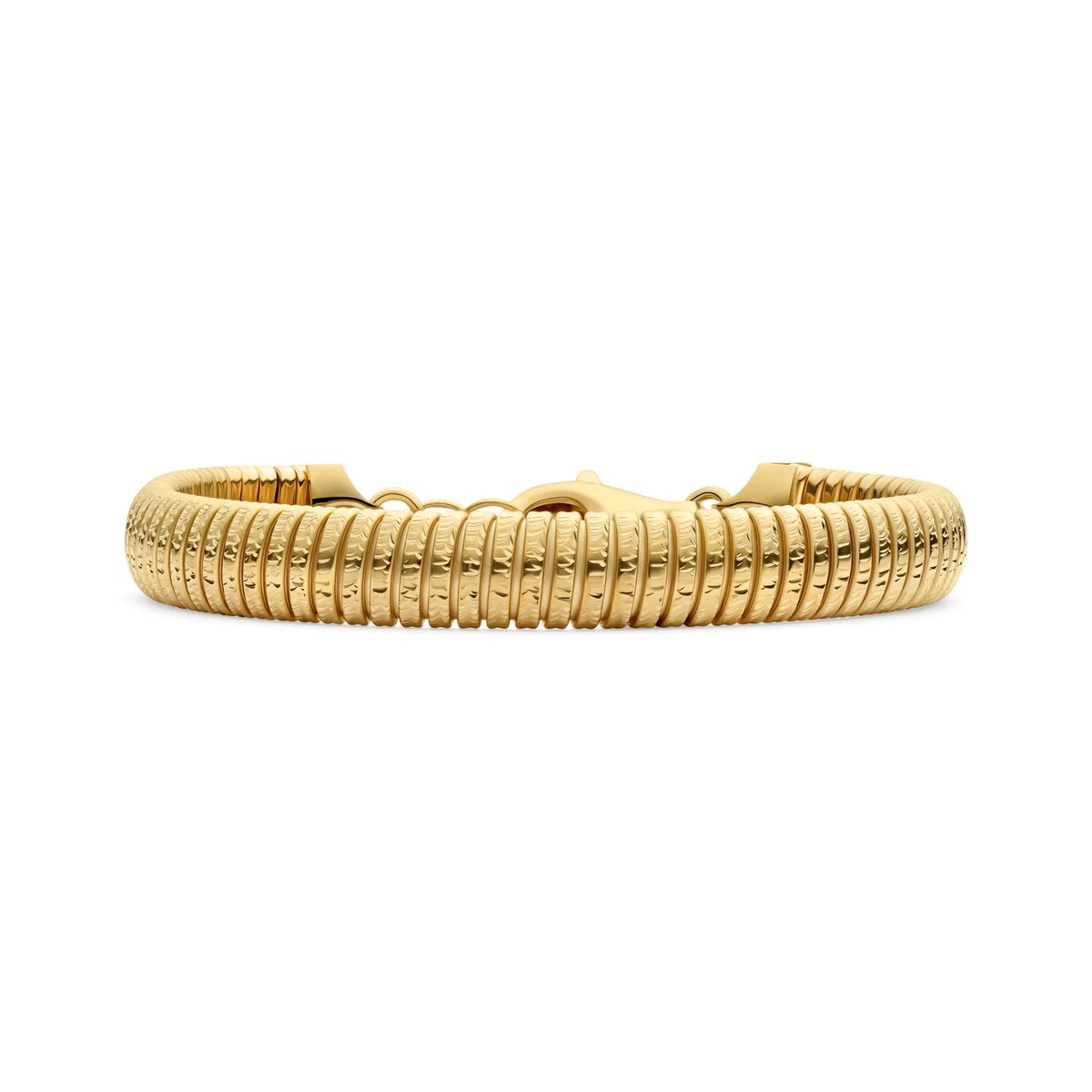 Strukturiertes geripptes Riva Gliederkettenarmband