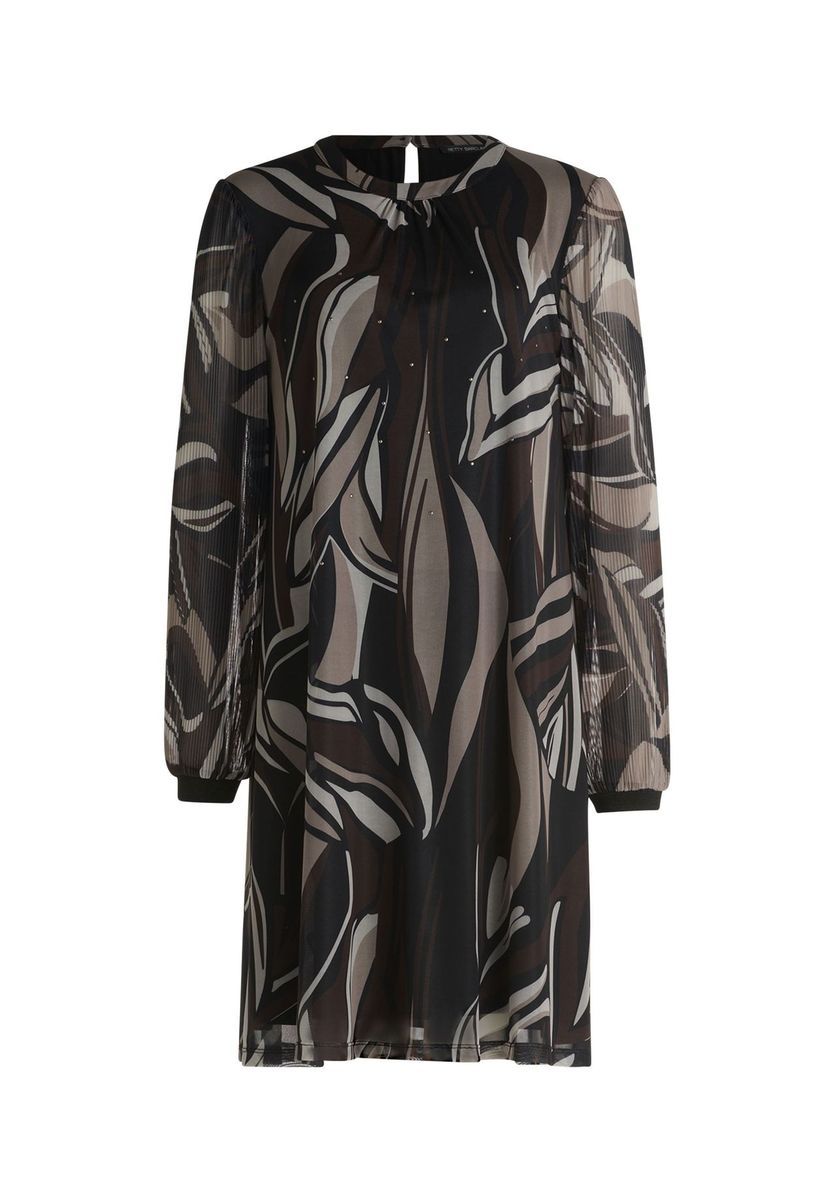 Abstraktes Chiffon-Minikleid mit Print