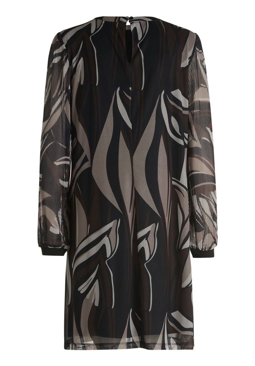 Abstraktes Chiffon-Minikleid mit Print