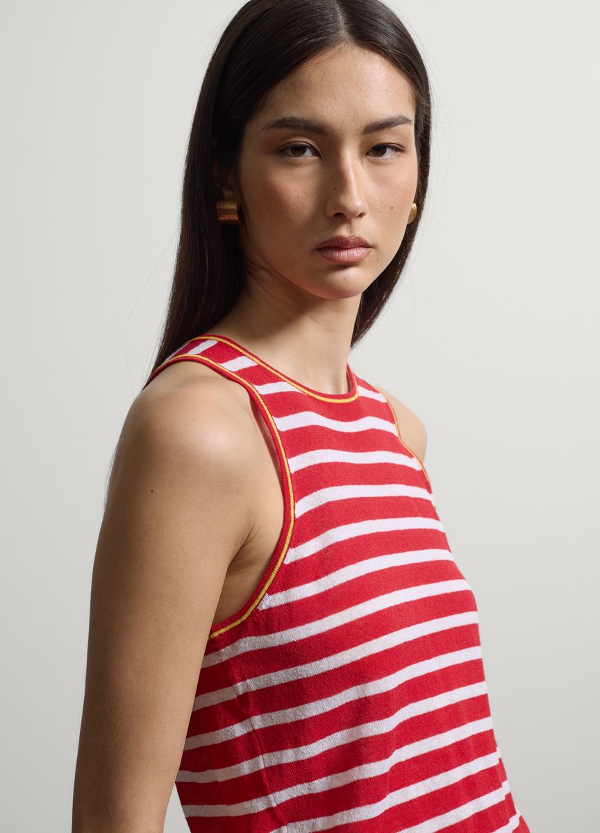 Gestreiftes Strick-Tanktop