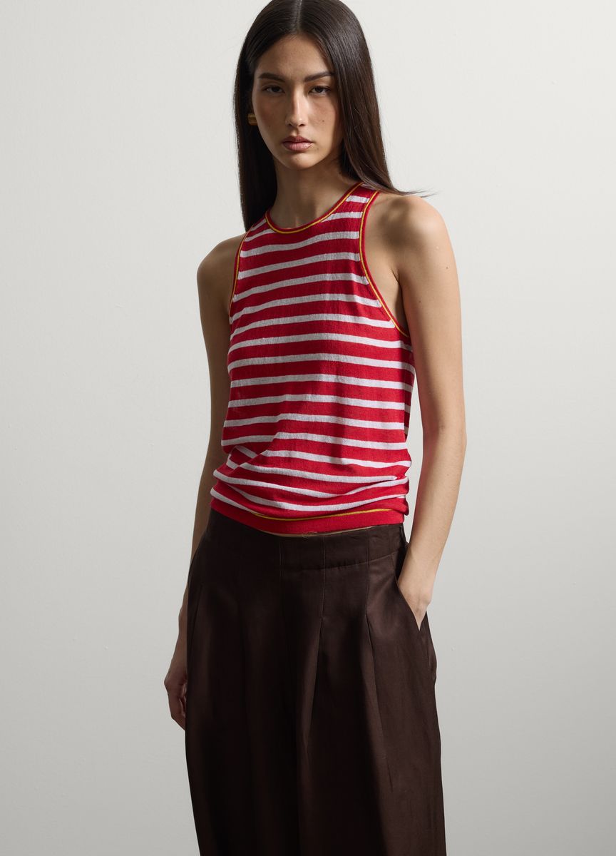 Gestreiftes Strick-Tanktop