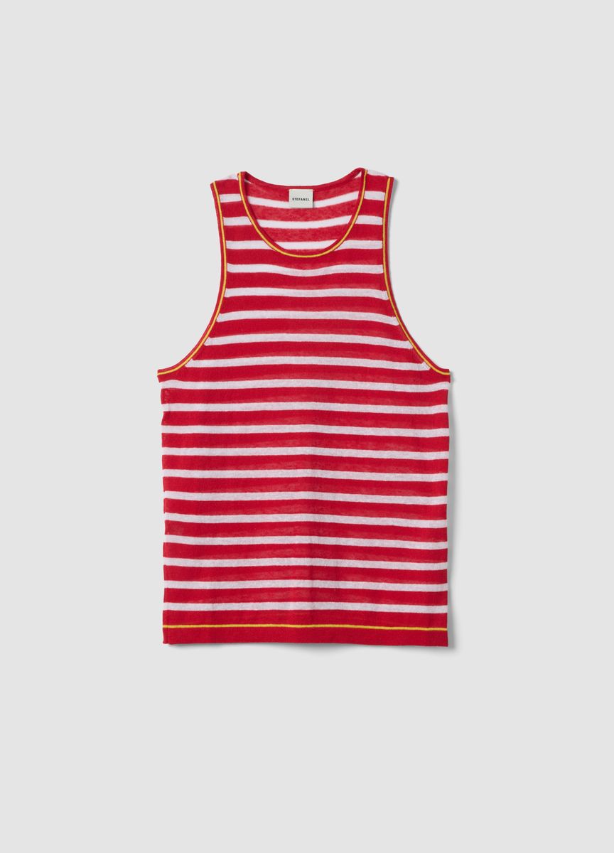 Gestreiftes Strick-Tanktop