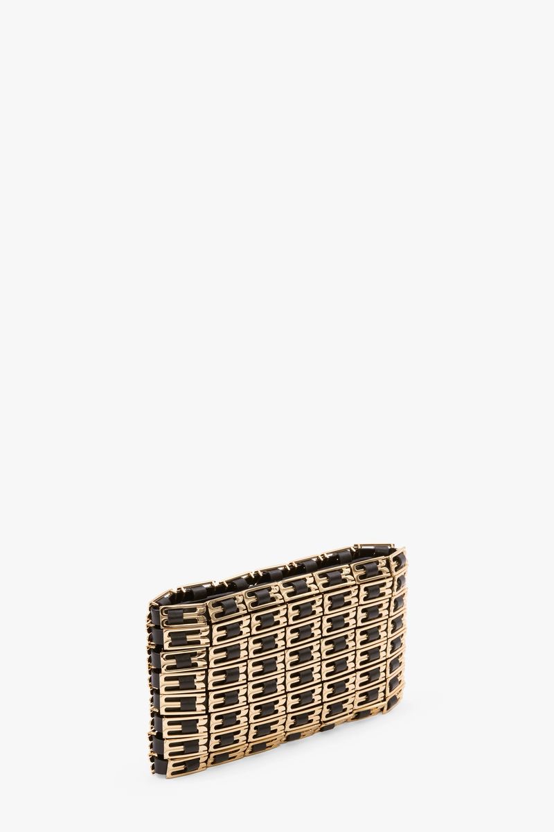 Geflochtene Metall- und Lederpouch