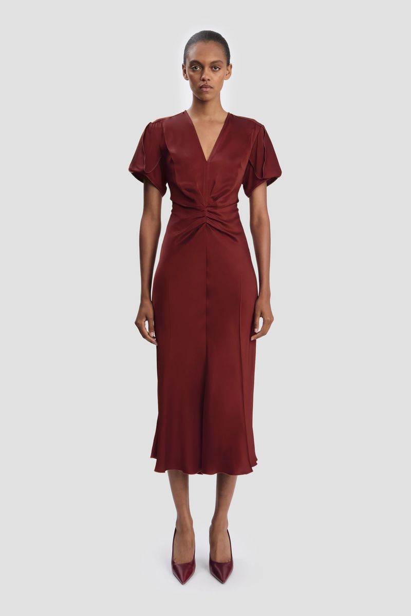 Eve Midikleid mit Taillenplissee