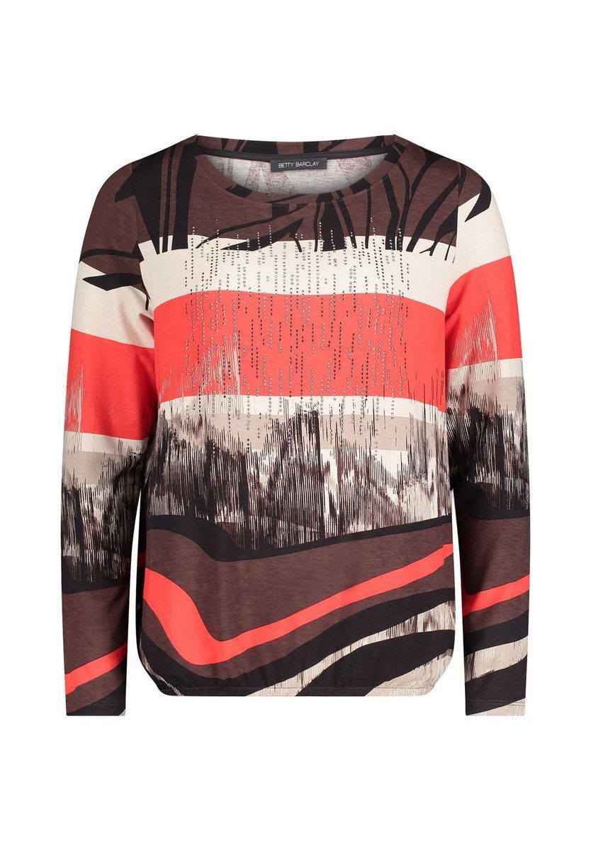 Langarmshirt mit grafischem Druck