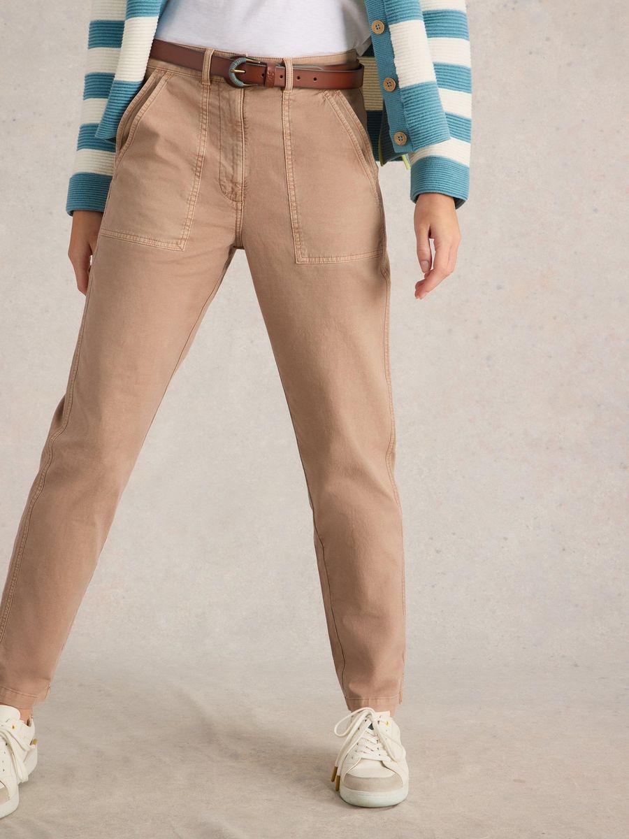 Chino Twister aus Baumwoll-Leinen